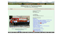 Desktop Screenshot of frankenwinheim.de