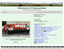 Tablet Screenshot of frankenwinheim.de
